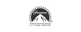 A black and white picture of the paramount logo.